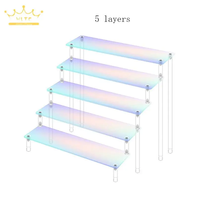 Multi Layer Jewelry Storage Display Rack Colorful Acrylic Handmade Crafts Display Holder Earrings Rings Glasses Storage Frame multi layer jewelry storage display rack colorful acrylic handmade crafts display holder earrings rings glasses storage frame