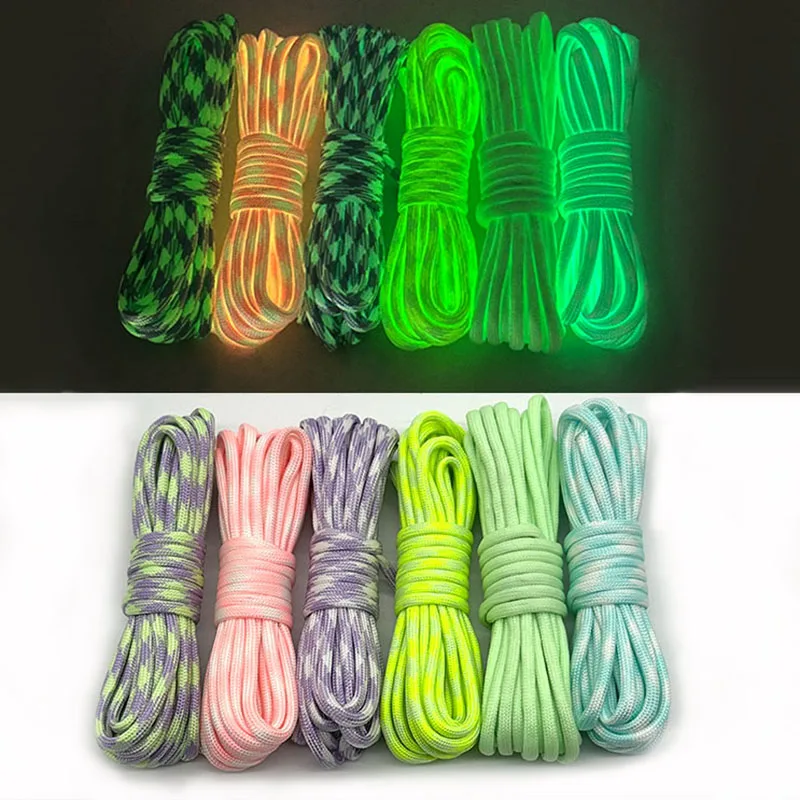 5M 파라코드 2mm/3mm/4mm/5mm 생존용 낙하산줄 랜야드 캠핑 등반 로프 하이킹 쥬얼리 제작 도매