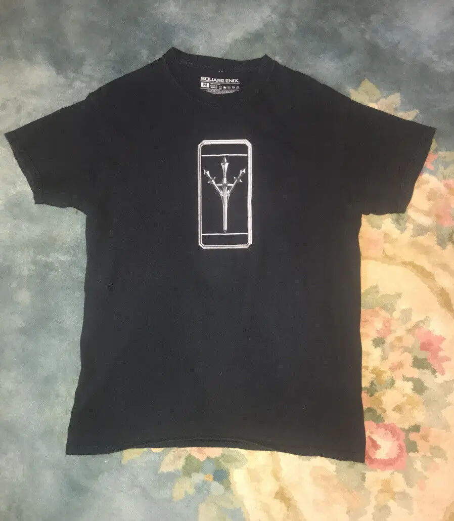 Final Fantasy Xv "Square Enix" T-Shirt Nera-Media Da Uomo