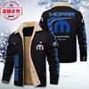 Mopar logo jacket men's velvet hooded winter warm stand-up collar jacket cotton Mopar work clothes 1