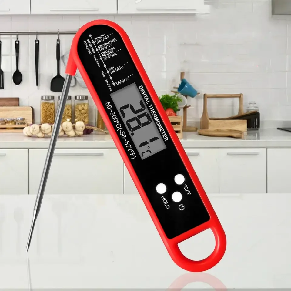 Stainless Steel Digital Instant Read Cooking Thermometer with Probe