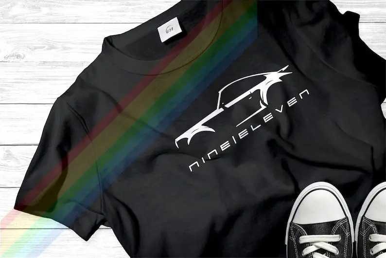 Motorsport Design 911 Porshaaa Line Art Adult Cotton Unisex T-Shirt Size S-3XL Choose Color