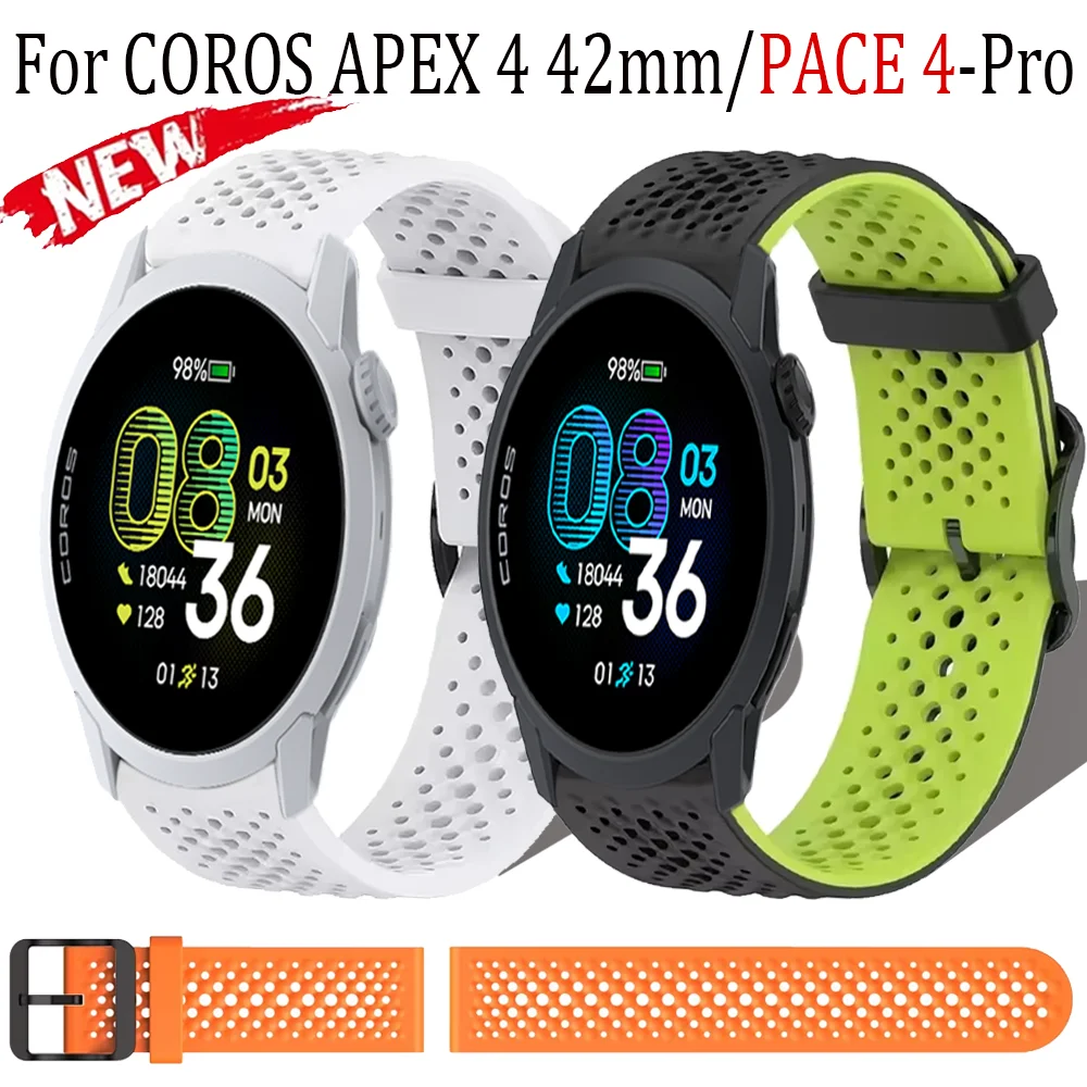 Silicone Sports Breathable Strap - 20mm/22mm