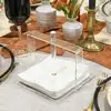 New Sleek Lucite Napkin Holder Acrylic Tissue Box Holder Desktop Napkin Holder Tissue Box Organizer Hotel Restaurant Table Decor 3