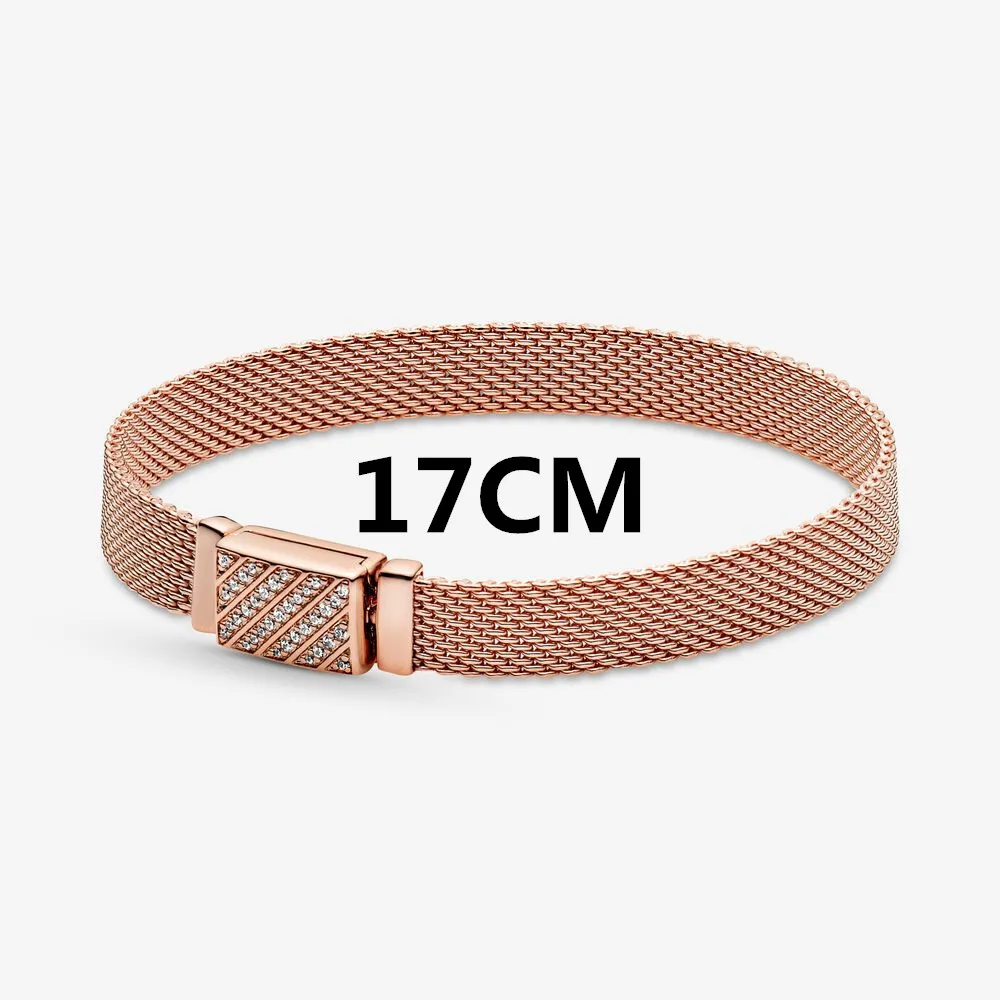 2022 Hot Sale 925 Sterling Silver 18 models Zircon Safety chain Charms Bead Fit Original Pandora Bracelets Charm Dangle DIY