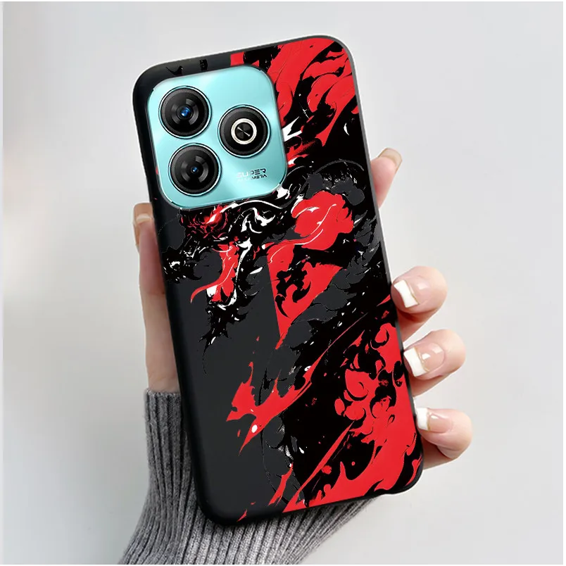 Luxury Cute Love Heart Rabbit Black Matte Soft TPU Protective Phone Case