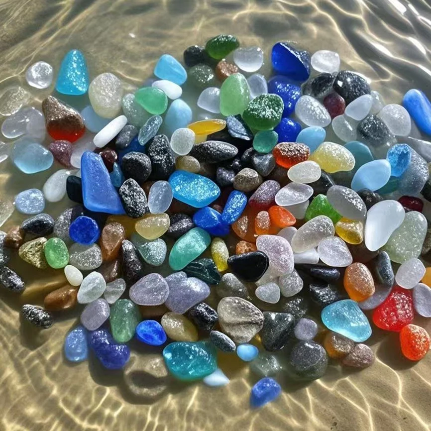 Natural Decorative Pebbles for Aquarium, Garden, and Lawn Enhancement - 200g