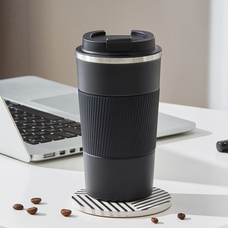 510ml Double Stainless Steel 304 Coffee Thermos Mug Leak Proof Non Slip