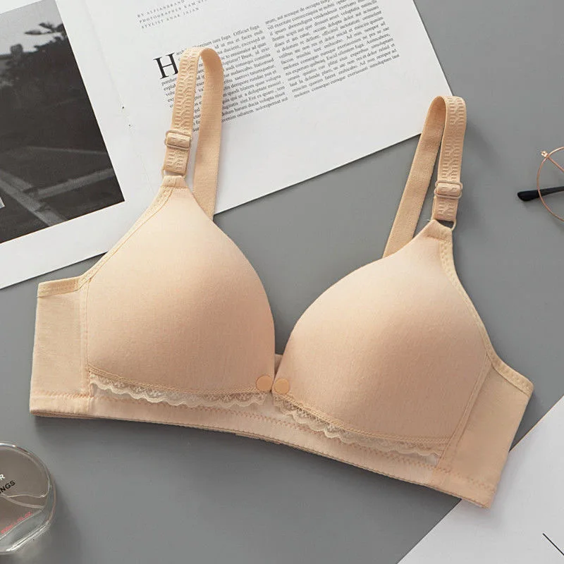 Front Open Buckle Gathered Anti-Sagging Postpartum Breastfeeding Nursing Underwear Thin Section Of The Special Maternity Bra 2