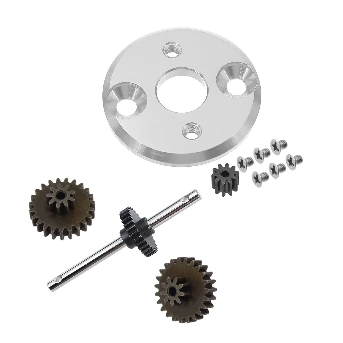 Rc Car Metal 370 Motor Bracket With Motor Pinion Gears Gearbox Transmission Gear Set For MN82 MN78 1/12 Upgrade Parts