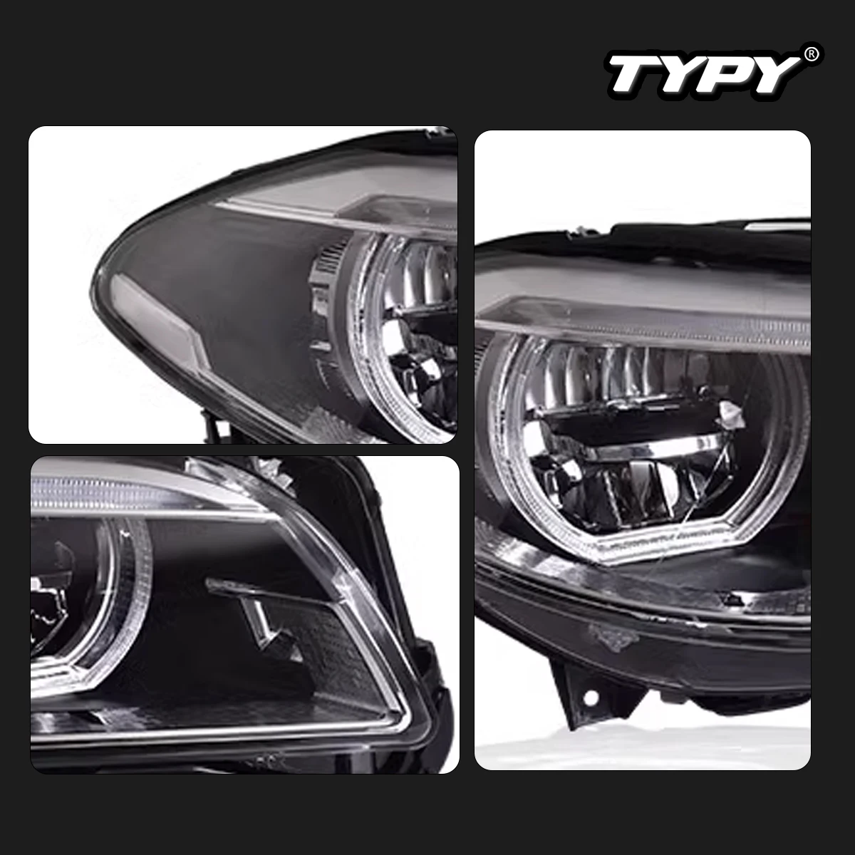 TYPY Car Headlights For BMW 5 Series F10 2010-2016 LED Car Lamps Daytime Running Lights Dynamic Turn Signals Car Accessories