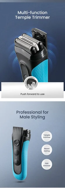 Bruan Electric Razor Electric Shaver Rechargeable Shaving Machine For Men  Beard Wet-dry Dual Use Floating Cutters Fast Charge - Electric Shavers -  AliExpress