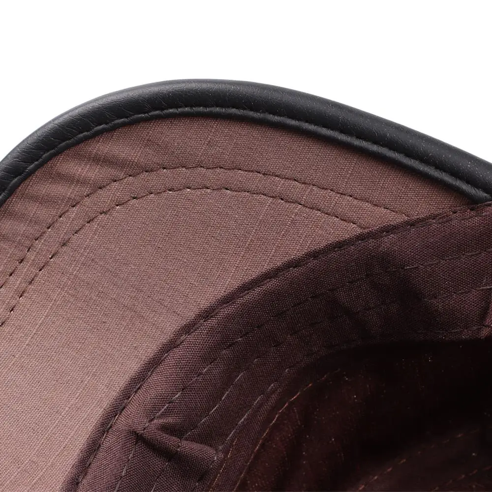 Men  Denim Baseball Cap Cotton Cadet Hat  Breathable Flat Adjustable Cap 4