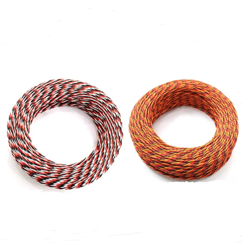 5M 16 Fuß 20 22AWG 26awg 30/60 Kern 3 Wege Twist Servo Verlängerungskabel JR Futaba Twisted Wire Lead für RC Flugzeug Zubehör – Detail 1