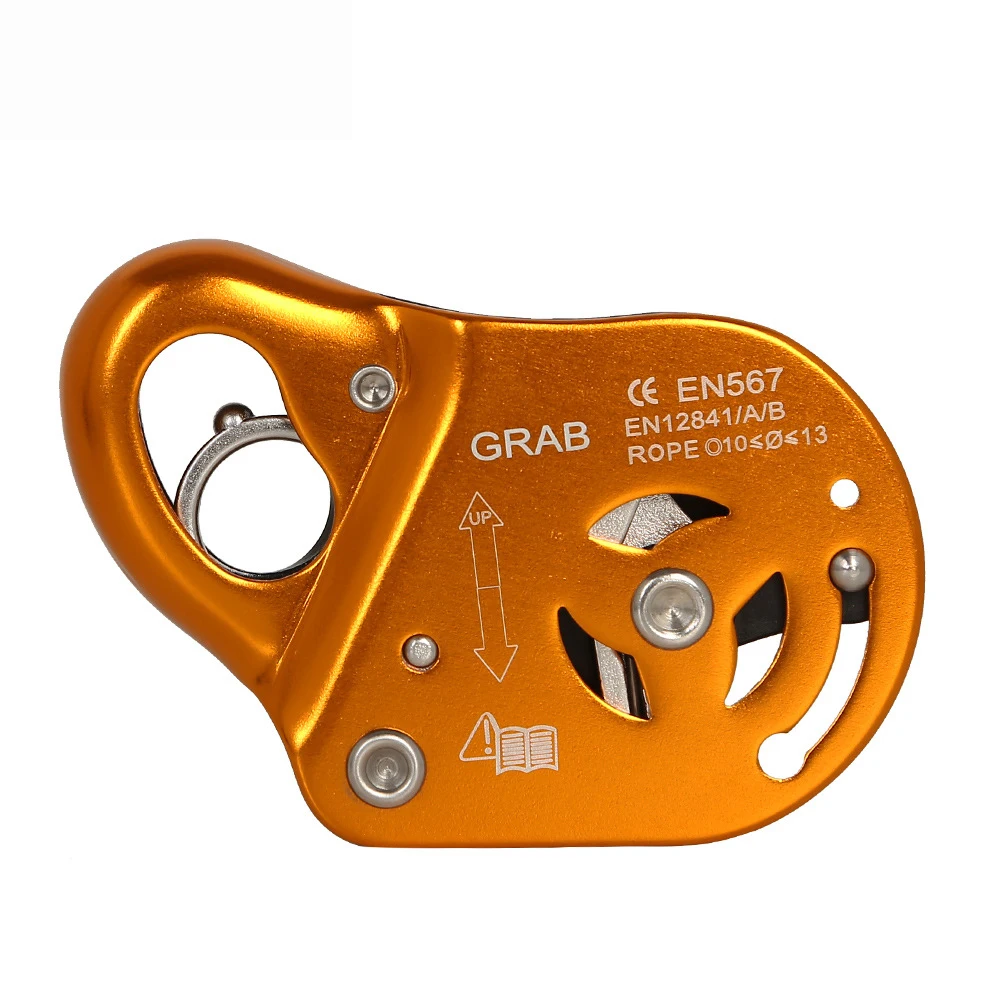 

cheap price Self-braking Stop Descender anti drop safety clip climbing 11-12.5mm rope grab for rescue