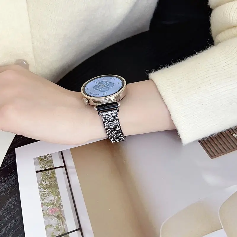 Elegant Diamond Metal Strap – Bling Jewelry Wristband Bracelet