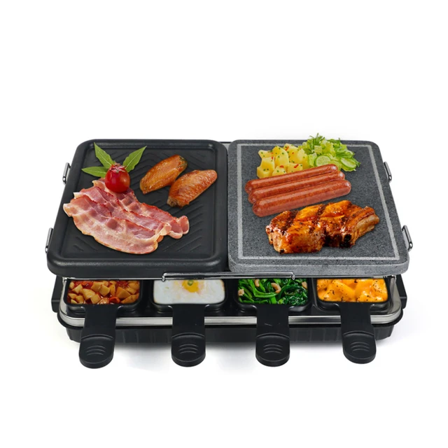 Buy Wholesale China 1300w Electric Raclette Grill Adjustable