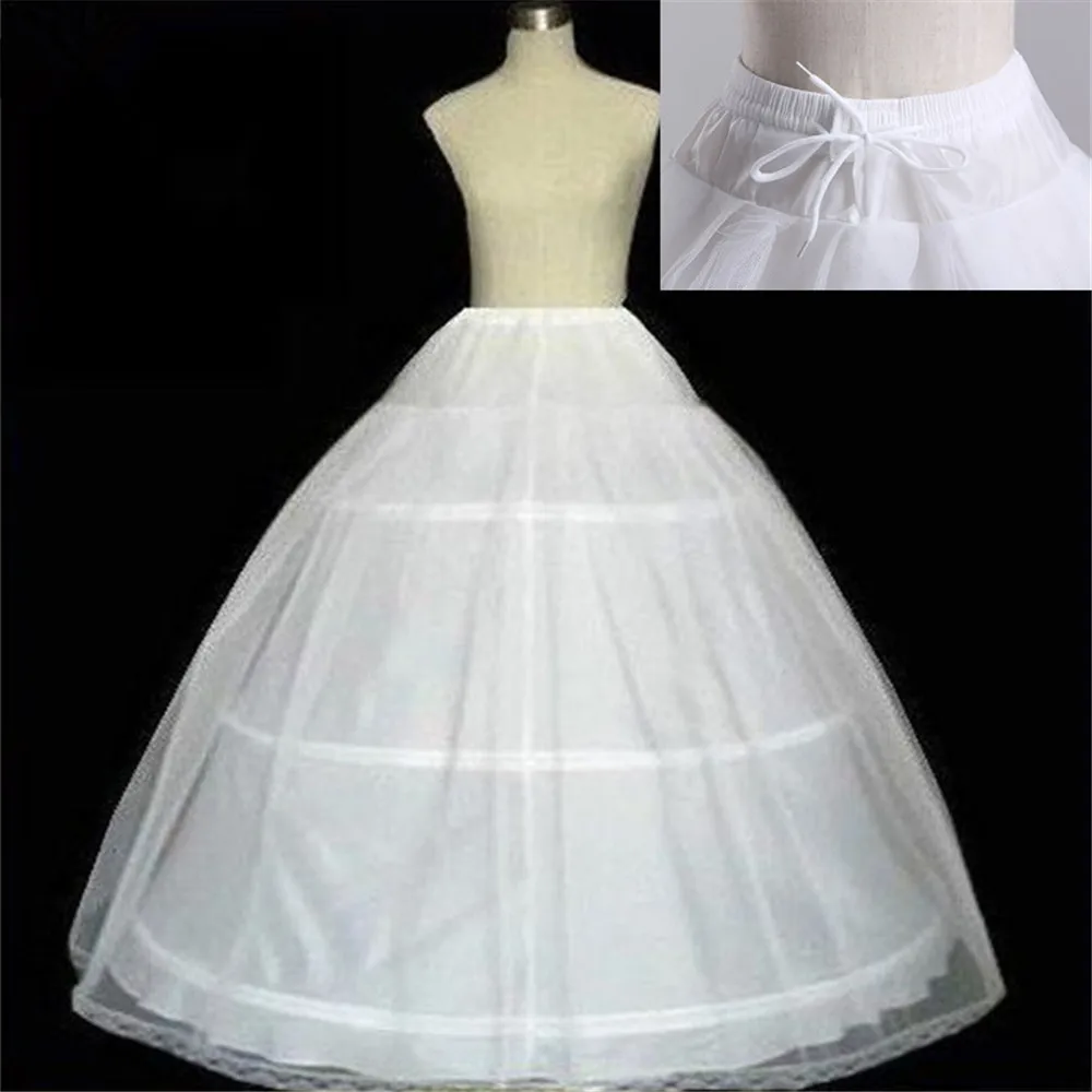 Wedding Petticoat 3 Hoops A-Line for Ball Gown Wedding Dress