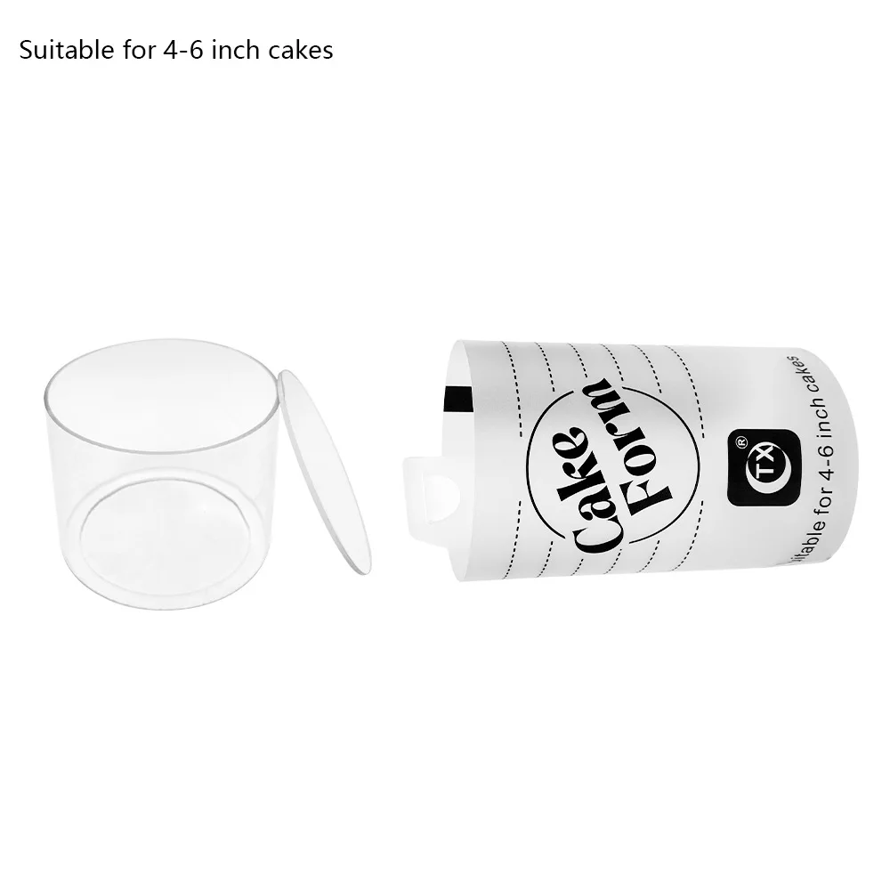 Adjustable Frost Cake Form Kit Ring Mold Acrylic Round Transparent Reusable DIY Mousse Baking Pan Non-Stick Frosted Bakery Tool