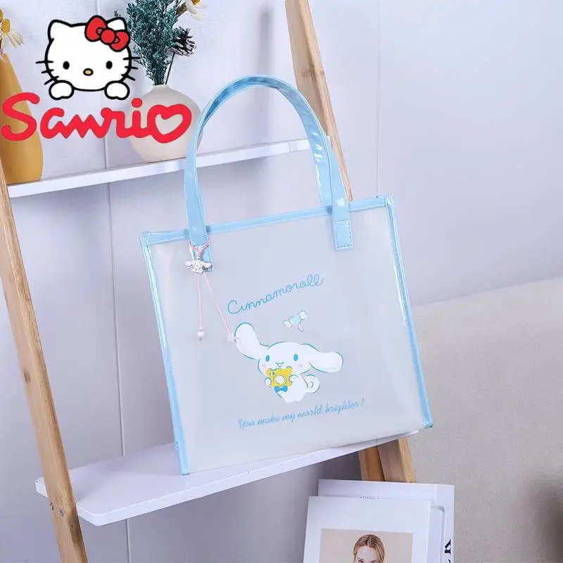 

Sanrio, Hello Kitty Kuromi Cinnamoroll прозрачная сумка-тоут Водонепроницаемая вместительная Портативная сумка для плавания подарок другу