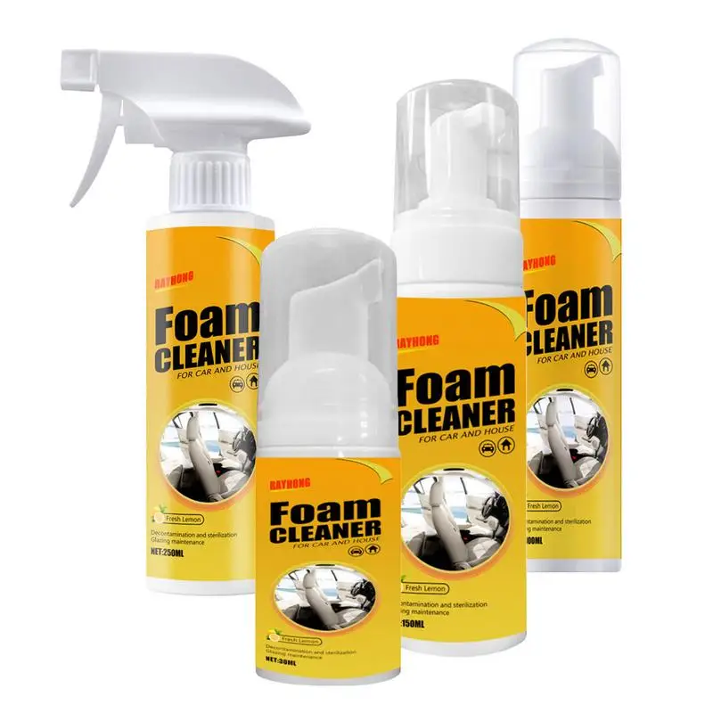 

Multi-purpose Foam Cleaner Spray 30/100/150/250ml Automotive Car Interior Leather Seat Home Cleaning Oil Free Foam Cleaner Spray