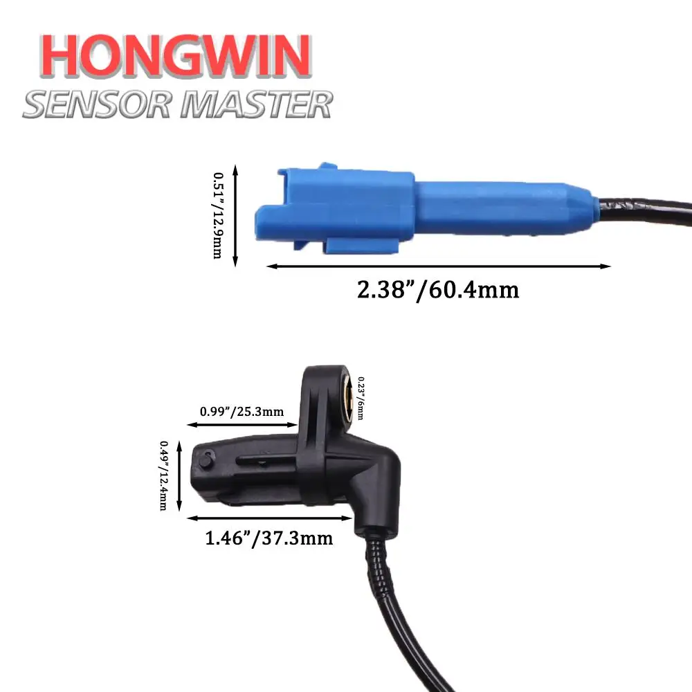 4545F4 4545.F4 454599 Front R=L Wheel Speed ABS Sensor For Peugeot 206 2A/C 2D 2E/K 206 Van 206+ 2L_,2M_ 9647263380 9661738680