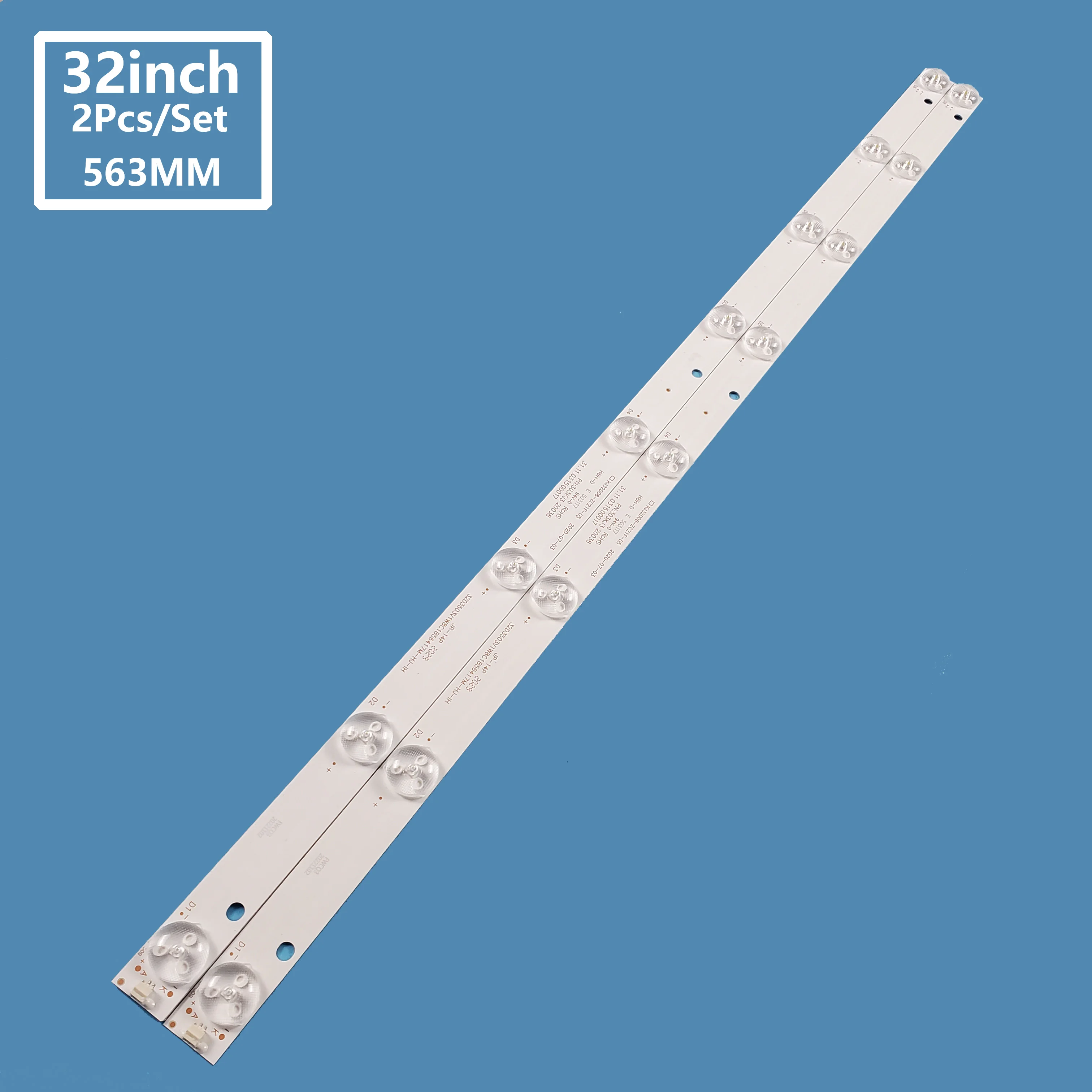 2Pcs/set Smart TV LED Backlight Bar Strip KJ32D08-ZC21F-05 303KJ3 20038 For 32inch ML-3408A ML-3215Y LED-32A MK-8188 LED32HD700 2pcs set tv backlight strips lights hs 018 d3200601 3030as for haier 32inch tv led tv strip light lcd backlight