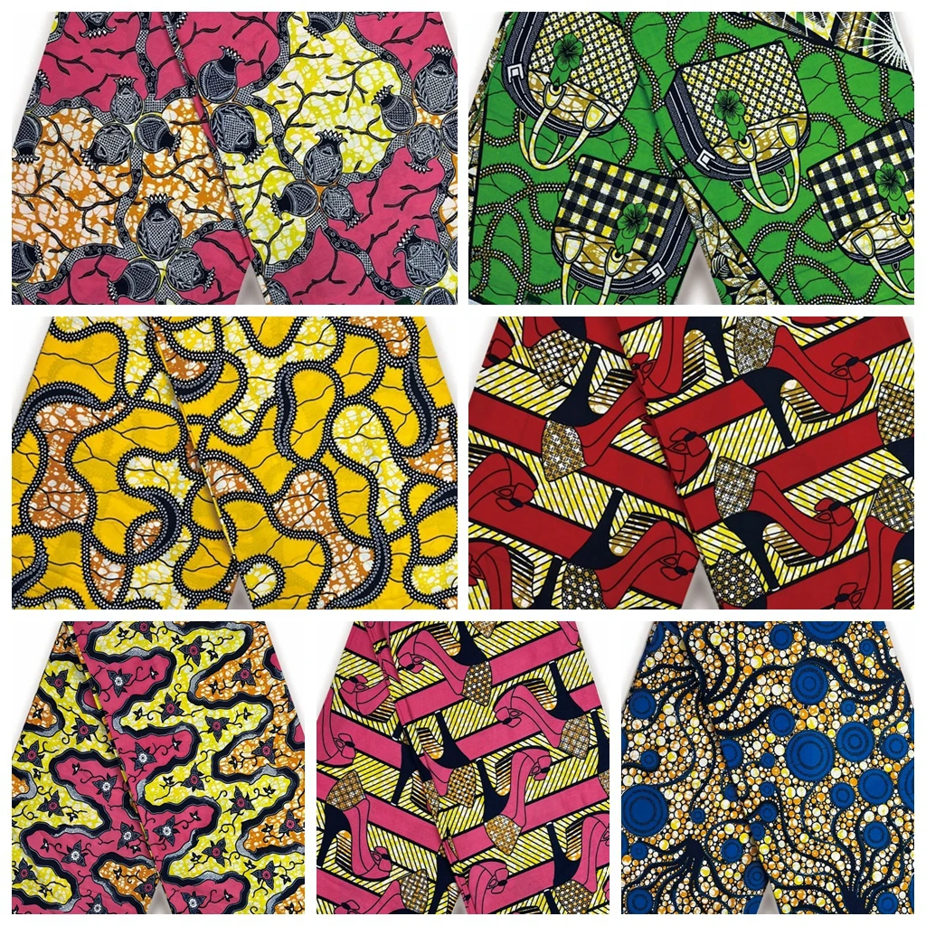 Wholesale Super Good African Ankara Wax Fabric New 100 Cotton Material Soft Fashion Ring Pattern Tissu Pagne Wholesale