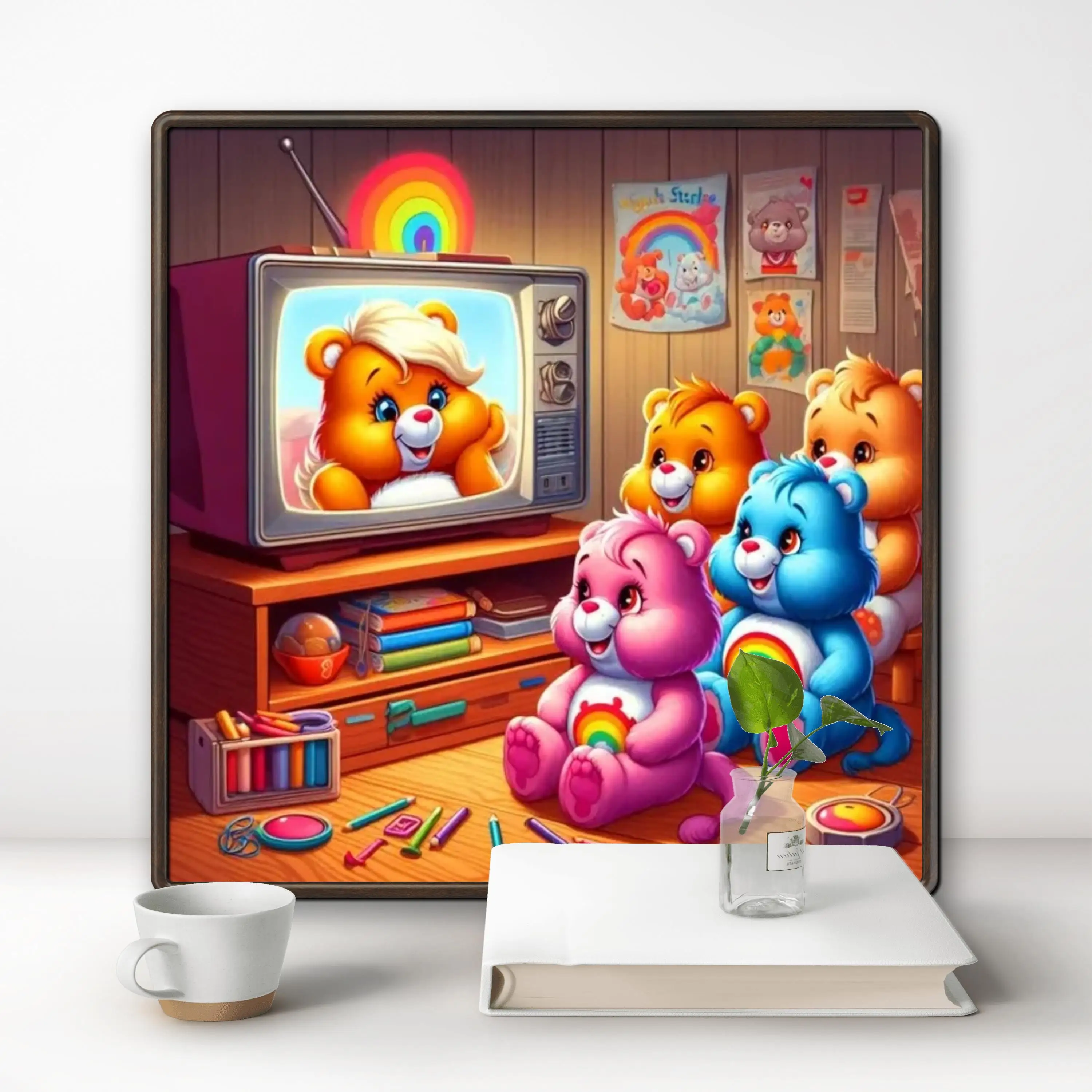 Description Picture 3 of item2024 New Cartoon Bear Round Diamond Painting Kits Cute Animal Kawaii Teddy Bear DIY Drills Mosaic Embroidery Cross-stitch Gift