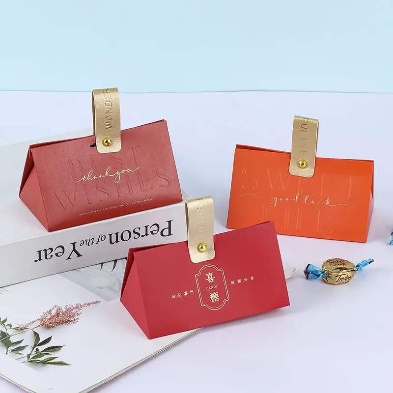 

100 шт. новые подарочные коробки и пакеты, картонная коробка для конфет треугольной формы, подарочные коробки для свадебных подарков, украшения вечерние