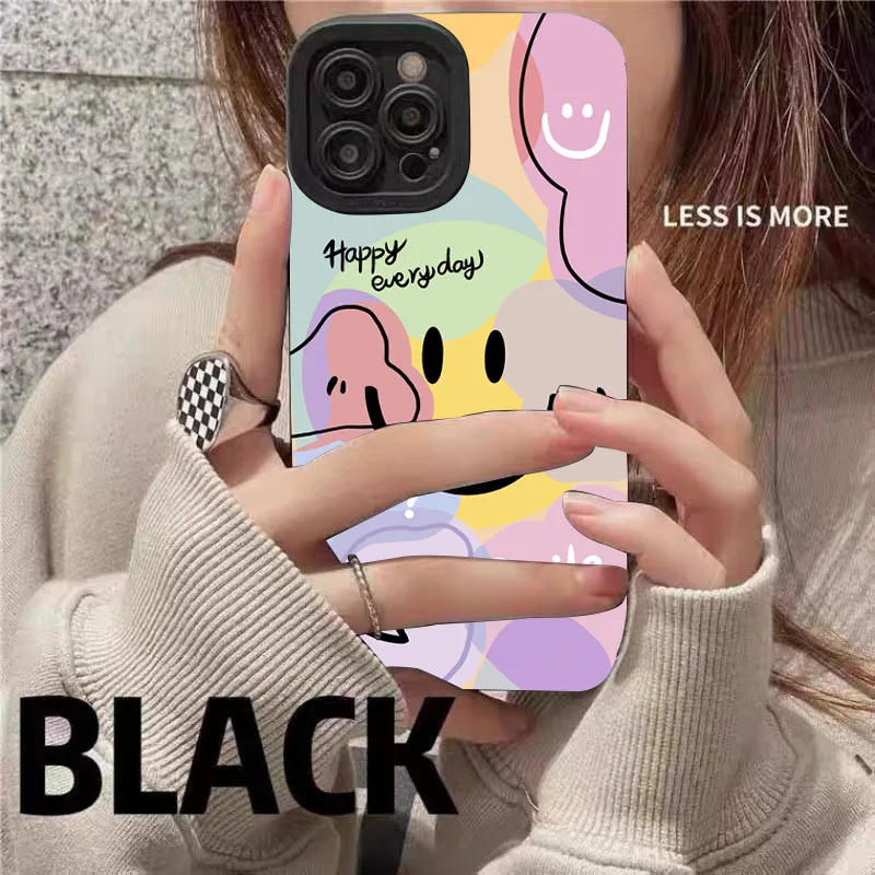 Cute Smile Heart Design Candy Soft Silicone Phone Case Cover