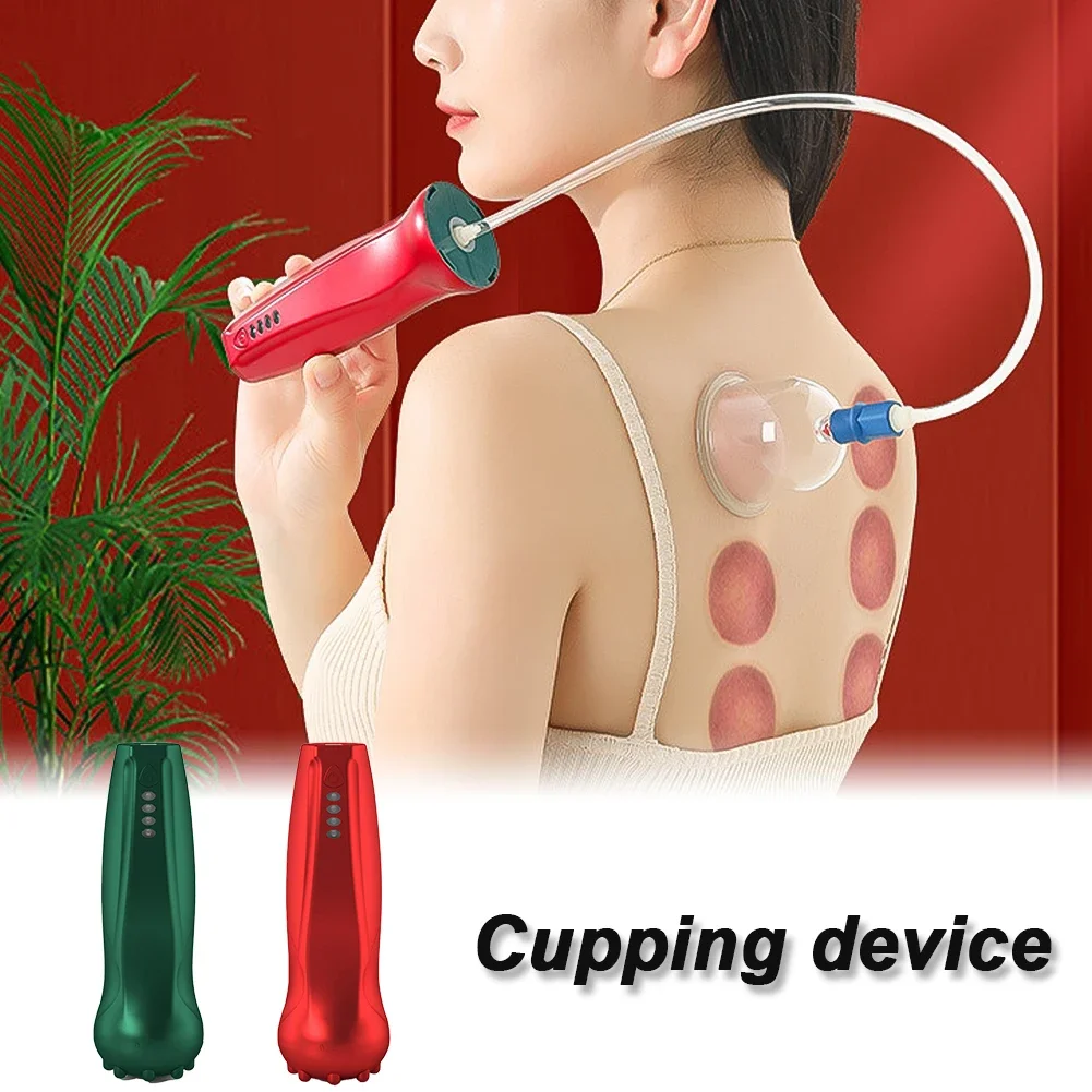 4 Modes Electric Cupping Intelligent Scraping Device Household Wireless Cupping Dredge Meridians Whole Body with 6pcs Jars 2
