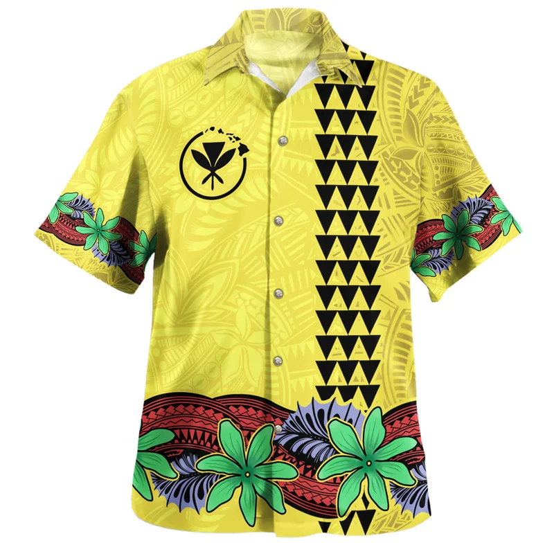 

Vintage Summer 3D Print American Hawaii Flag Tribal Shirts Hawaii Coat Of Arm Graphic Short Shirts Fashion Clothing Tops Clothes