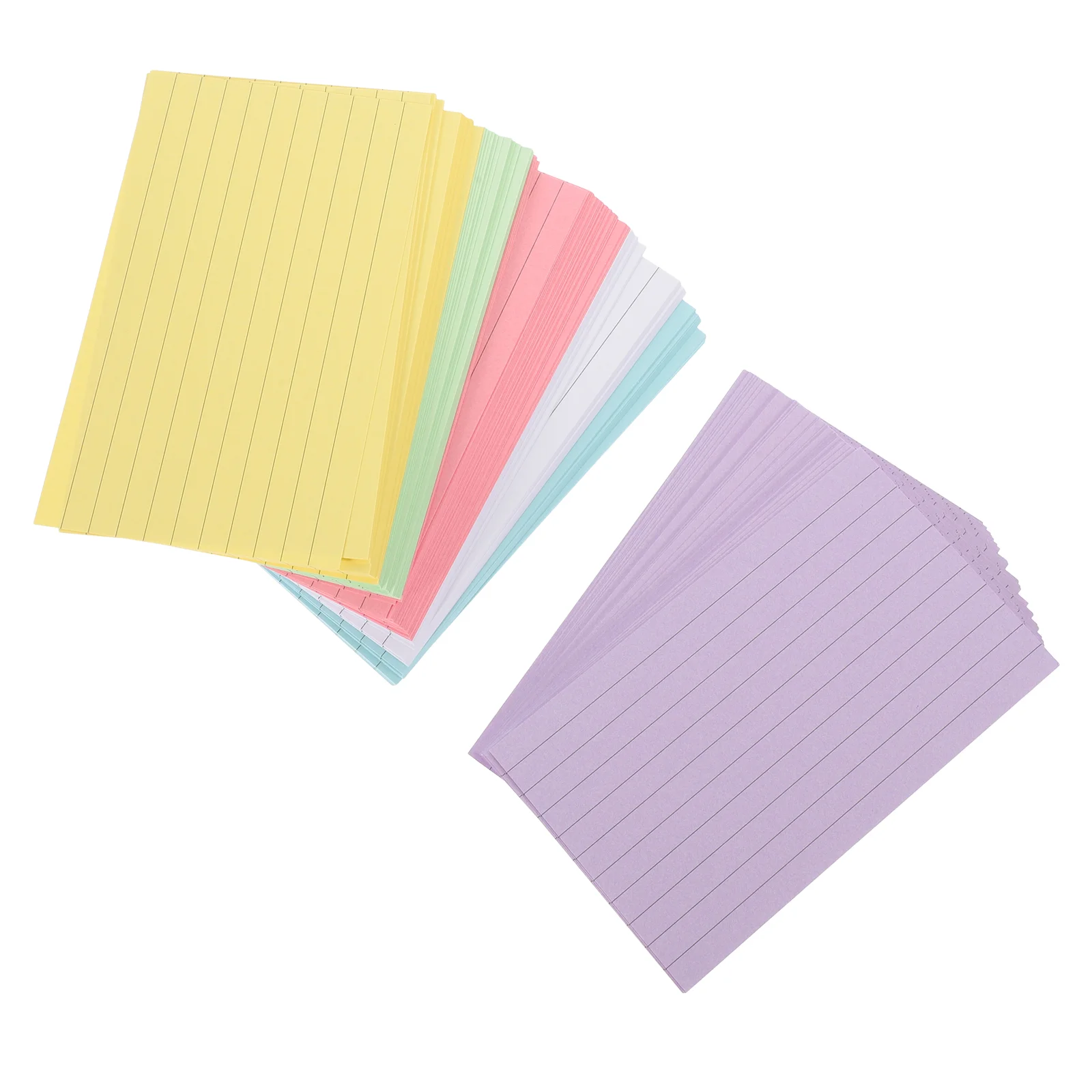 300 Sheets Index Cards Flash Cards Colored Note Cards Portable Writing Words Cards Office Supplies