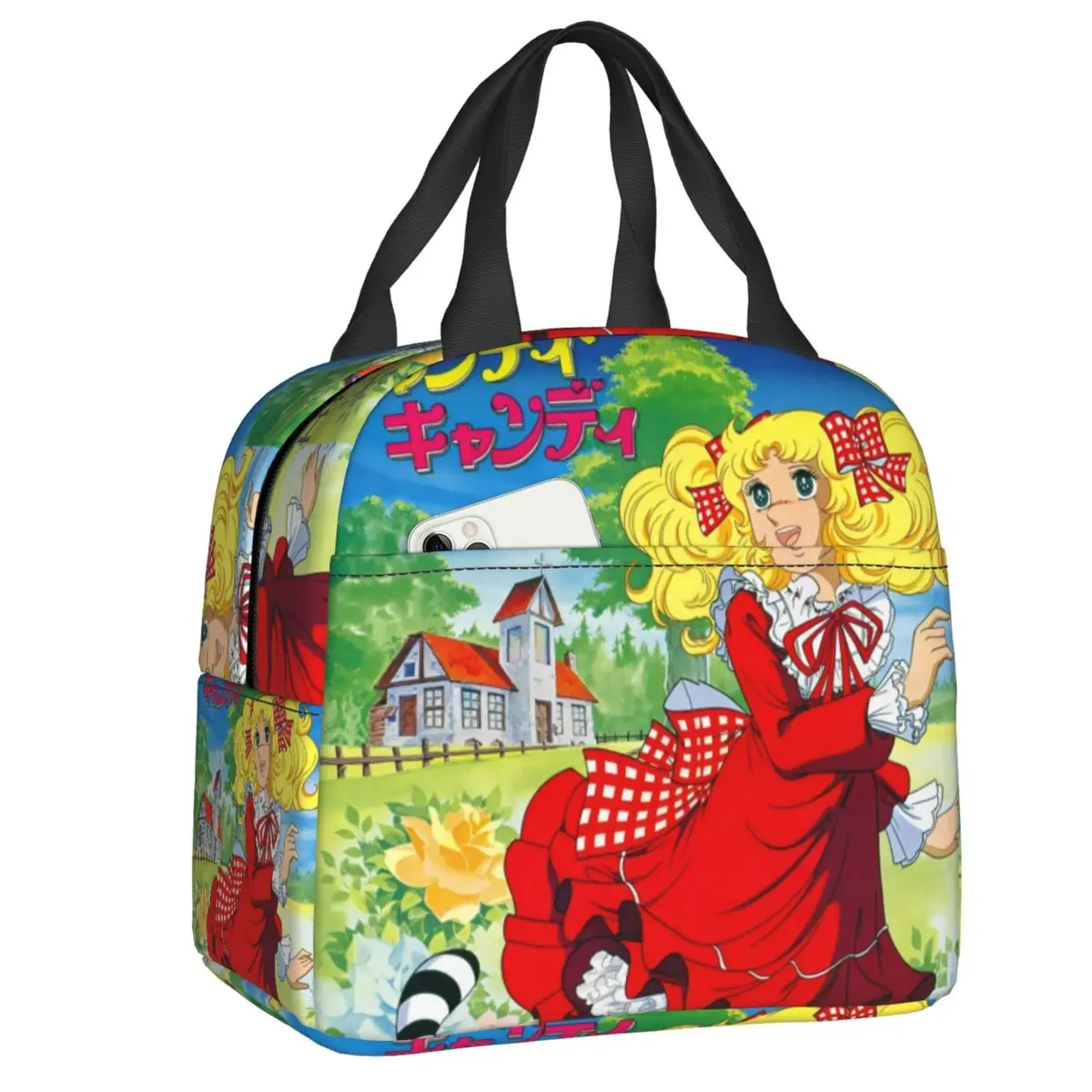 Candy Candy Lunch Bag Men Women Cooler Thermal Insulated Lunch Box for Adult Office