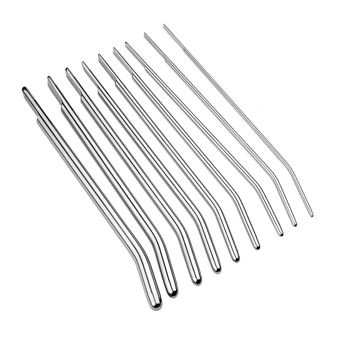 1Pcs, 9 Size Metal penis plugs, urethral massage, prostate masturbation, men's sex toys