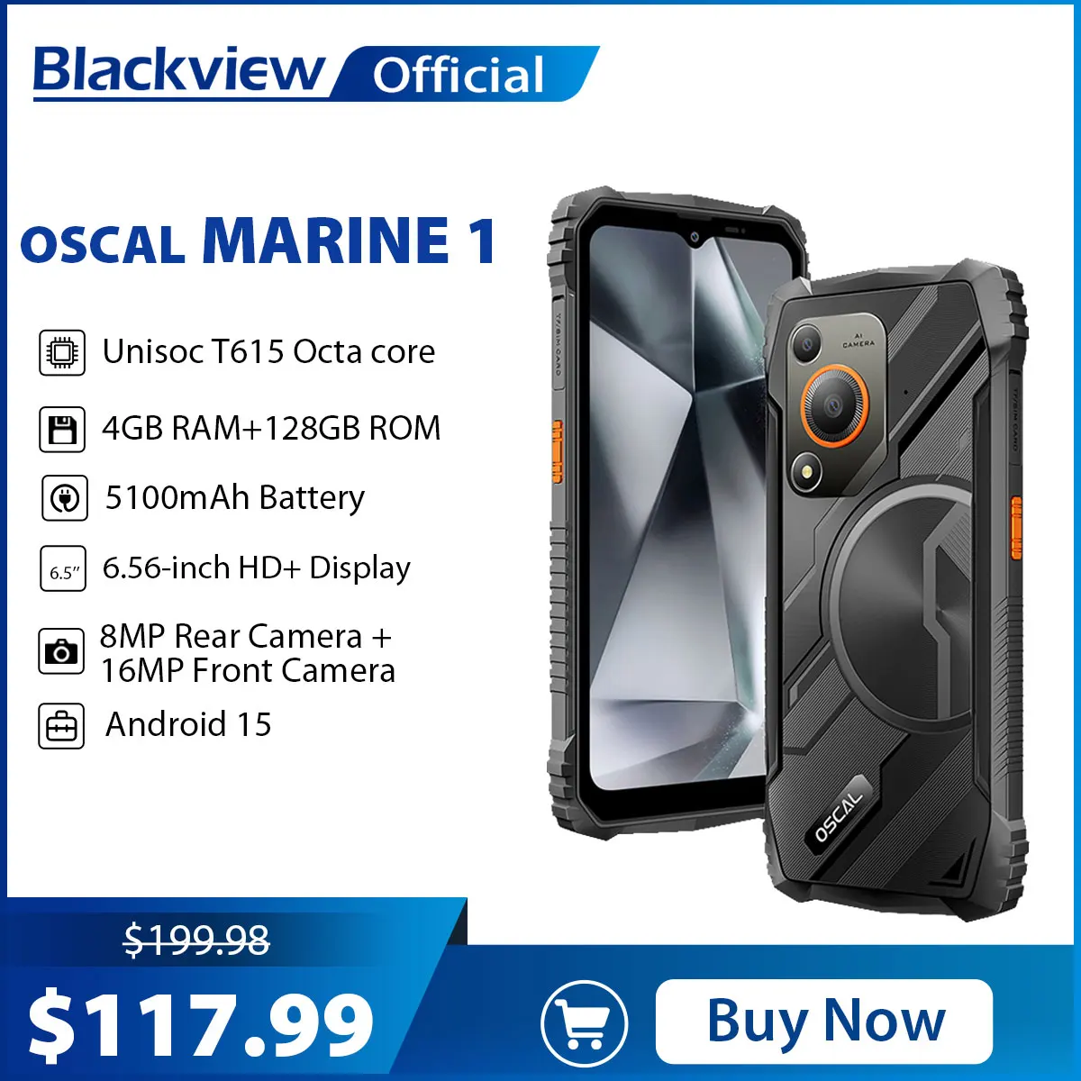 Blackview Oscal MARINE 1 グローバル版 4+128GB Oscal MARINE 1 6.56