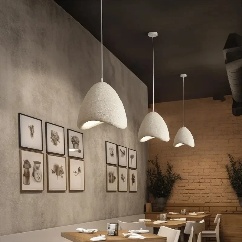 Nordic Minimalism Dining Room Pendant Lights Wabi Sabi Led Hanging Lighting Suspend Bedroom Home Decor Indoor Lamps Fixtures 5