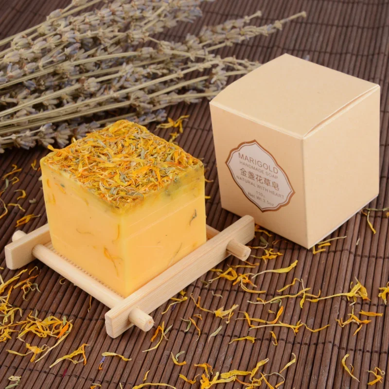 Flower Soap Dry Flower Essential Oil Soap Face Hand Nourishing Skin Care Cleansing Handmade Bath Soap Natural Herbal