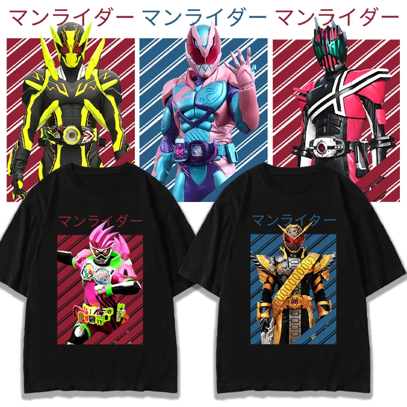

SUMMER KAMEN RIDER JOINT SHORT-SLEEVED T-SHIRT MALE BIG KID MEETS DEVIL WHEN KING EMPEROR RIDES ZERO ONE LEVI CLOTHES CHILDREN