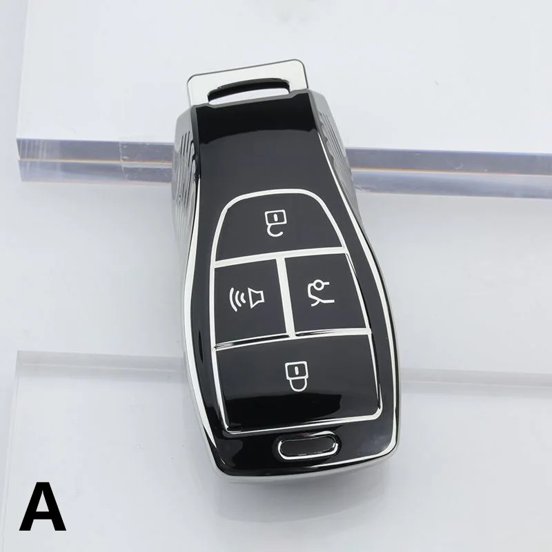 Premium TPU Key Fob Case Cover with Keychain Attachment
