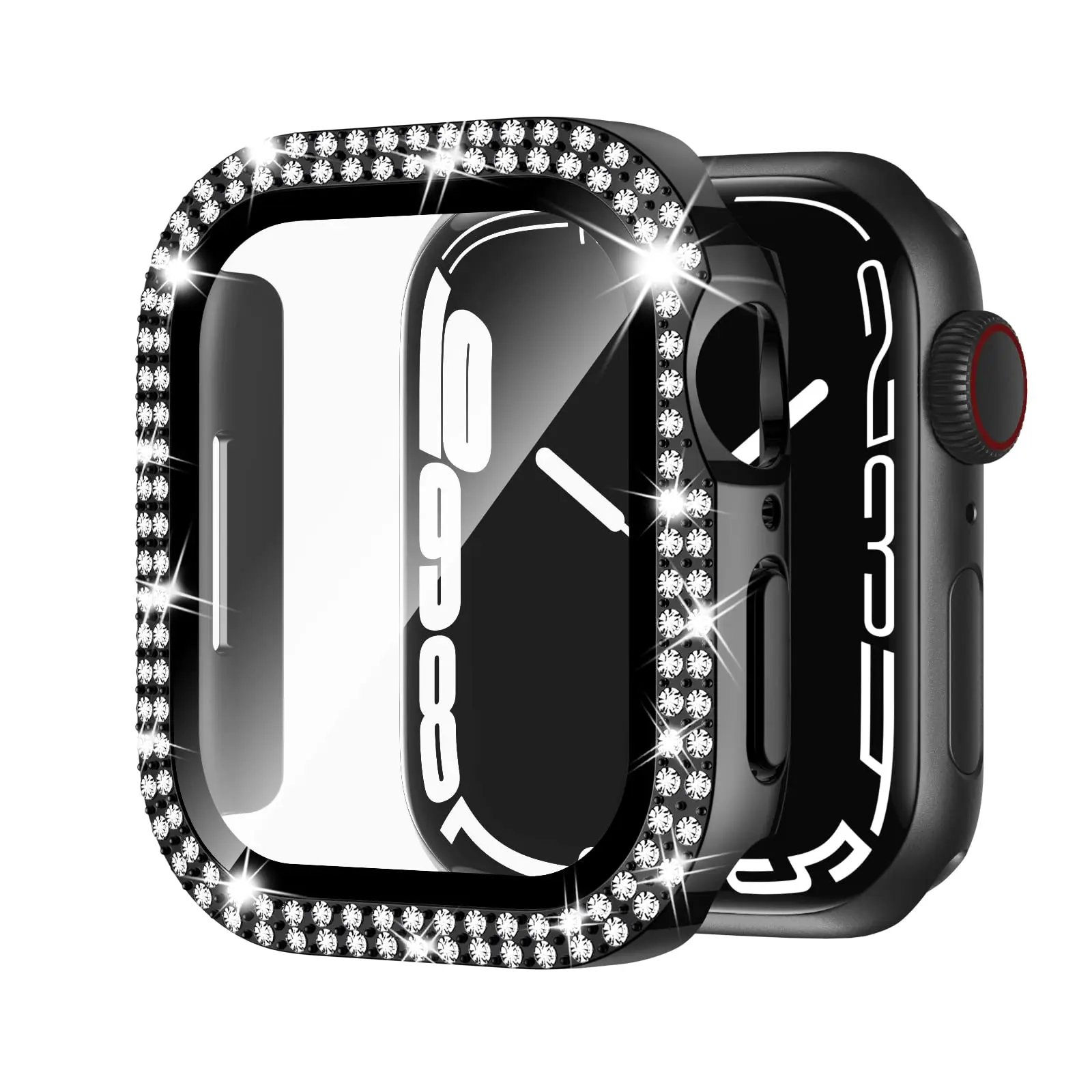 Luxury Bling Glass-Diamond Apple Watch Bumper Protector