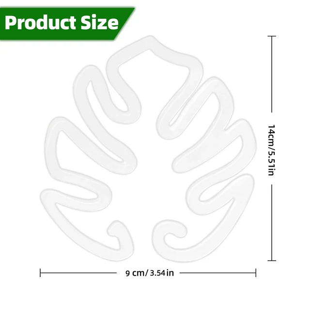 1/5pcs clear Acrylic Plant Stem Support Clips,Monstera Moss Pole Plant Stake to Keep Plants Growing Vertical ins home decoration 2