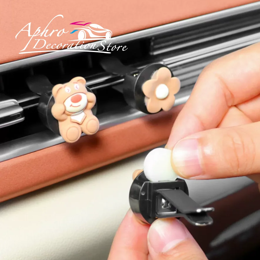 

Animation Peripheral Cartoon Kawaii cute Girl Bear Follow Car Aromatherapy Decoration Creative Perfume Gift Wholesale