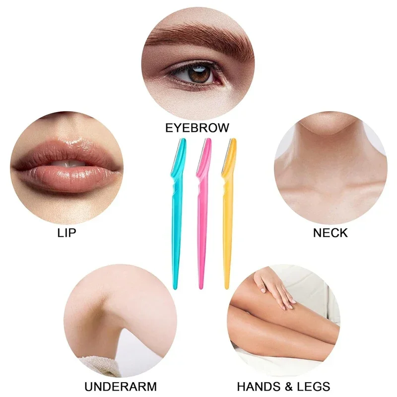 Eyebrow Razors Kit 5/10/30/40/66pcs Facial Eye Brow Trimmer Multifunction Hair Removal Tool Container Safety Beauty eyebrow trimmer set eyebrow trimmer eyebrow razor set eyebrow razor facial hair remover