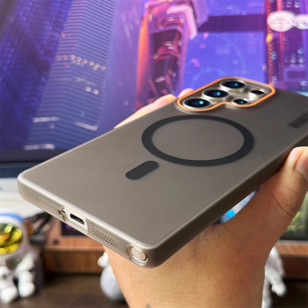 Ultra Thin Matte Magnetic Case with Wireless Charging Compatibility