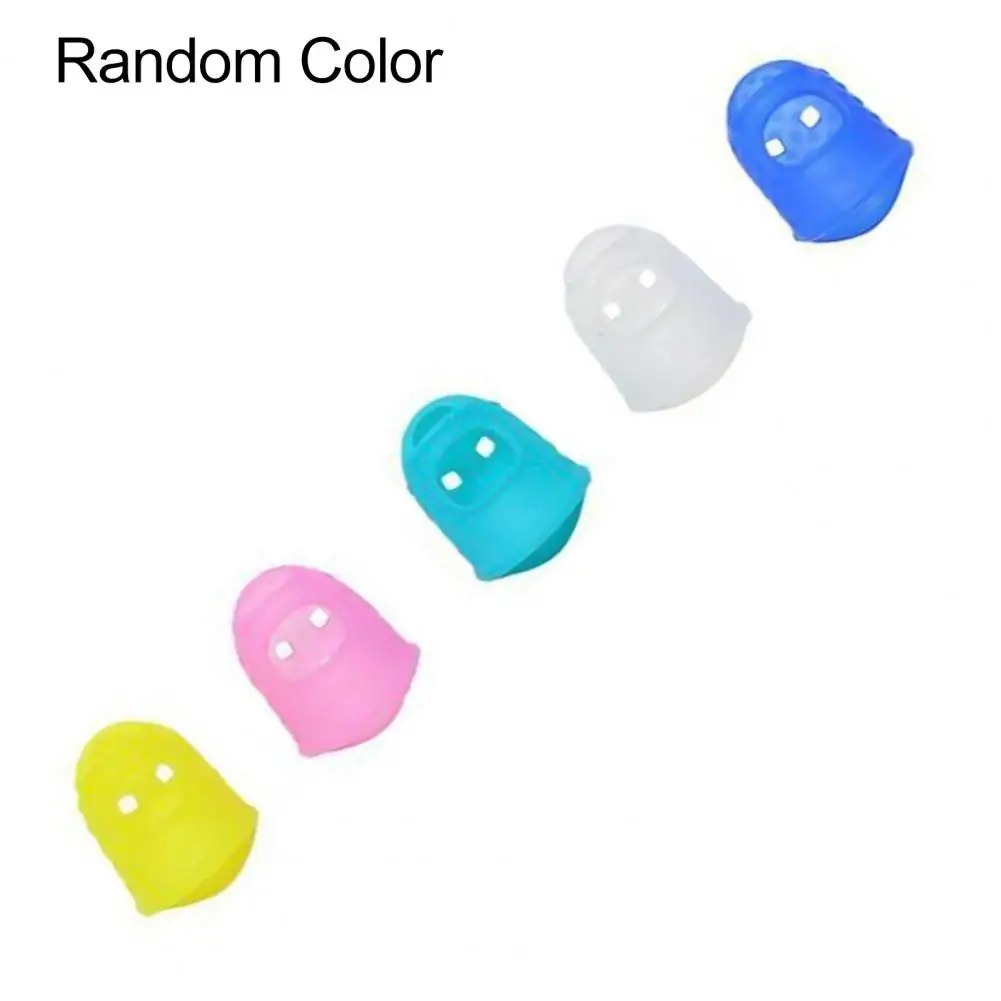 5Pcs Fingertip Breathable Elastic Silicone Strong Construction Finger Cover for Kids