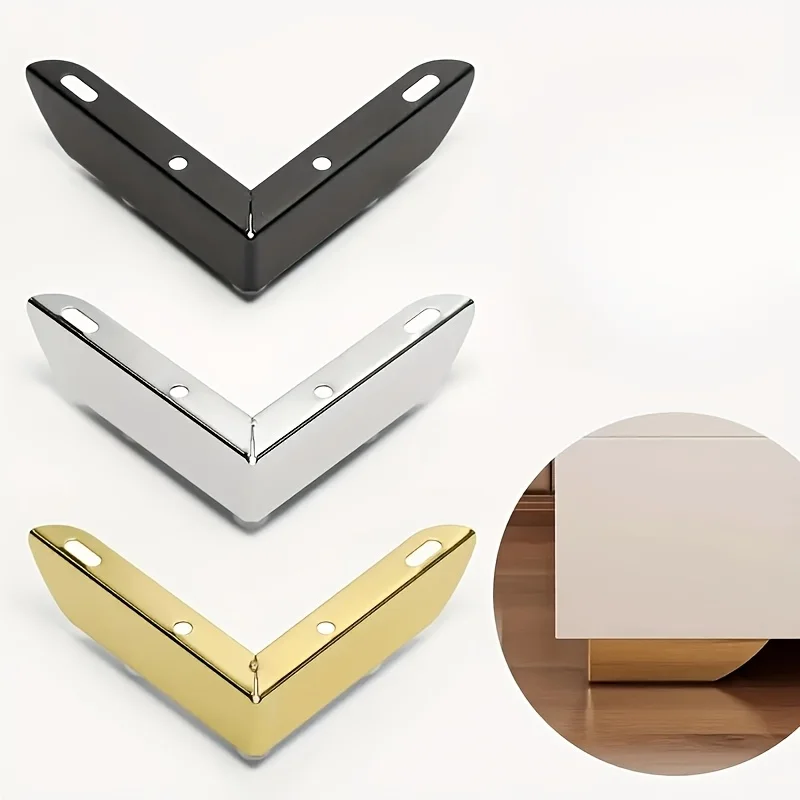 4PCS Minimalist L-Shaped Furniture Leg Set for Bedside Tables and Sofas