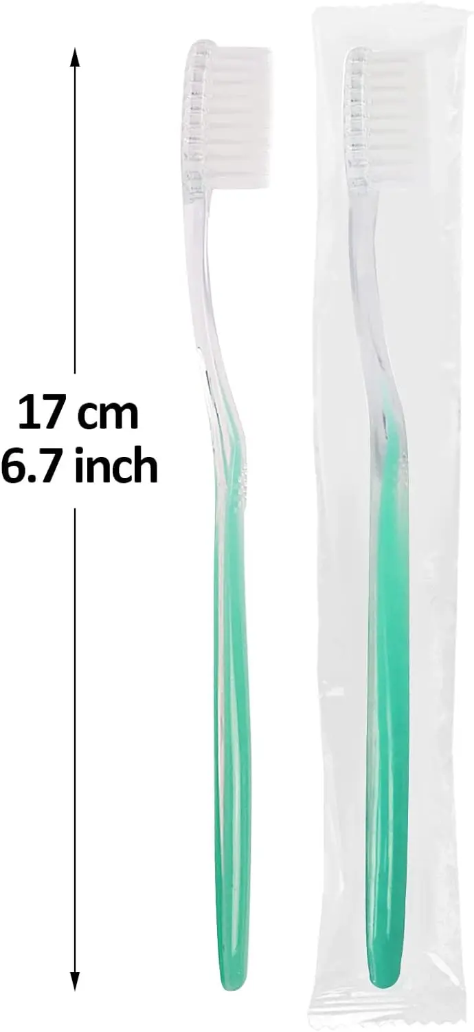 Disposable Toothbrush 100 Bulk Individually Wrapped Soft Bristle for Hotel Travel, disposable toothbrush