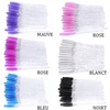 Pinceaux de maquillage jetables en cristal, brosse à sourcils, poignée en diamant, baguette de Mascara, applicateur de cils, outil d'extension de cils, 50 pièces